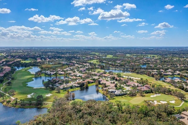 7244 Orchid Island Pl, Bradenton, FL 34202 - aerial view of residential area with a golf club and a nearby body of water
