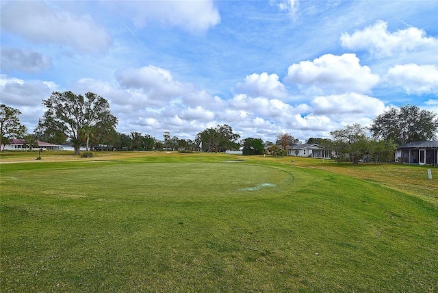 surrounding community featuring a lawn