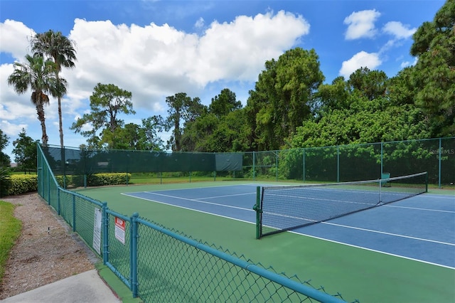 view of tennis court