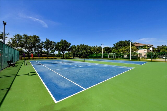 view of tennis court