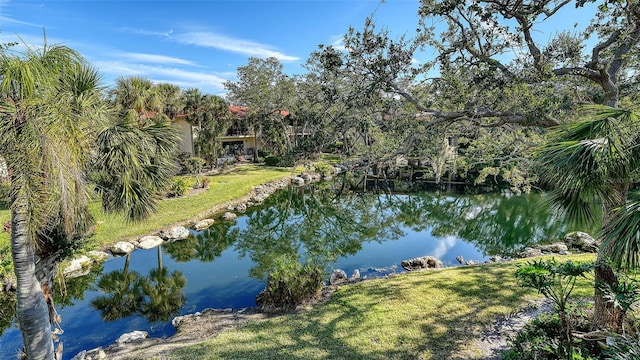 view of water feature