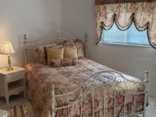 view of tiled bedroom