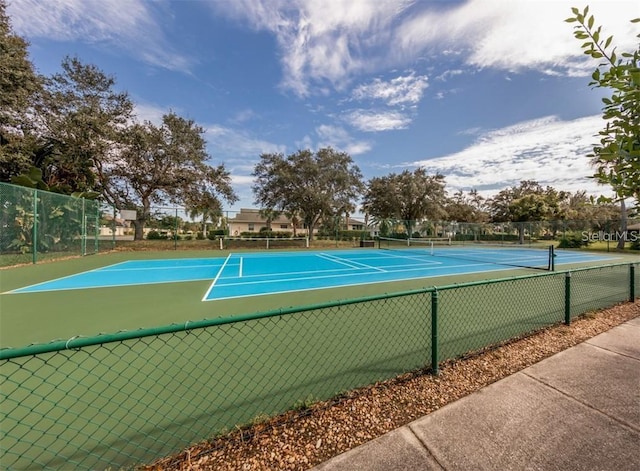 view of sport court