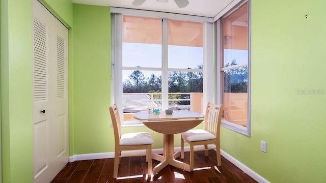 view of dining space