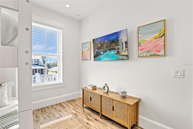 interior space featuring hardwood / wood-style flooring