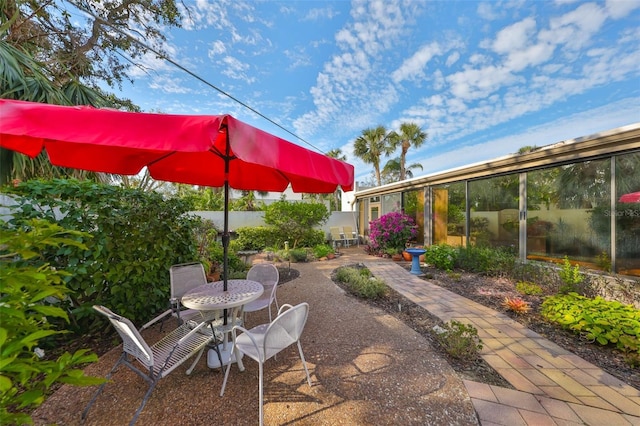 view of patio