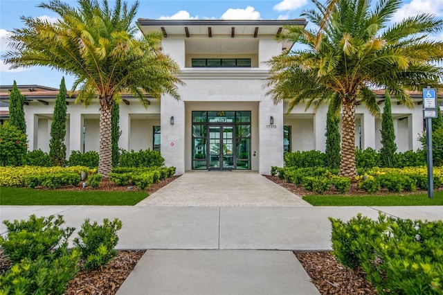 view of front of house featuring french doors