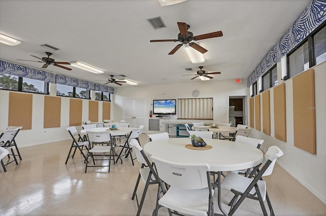 view of dining space