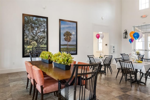 view of dining space