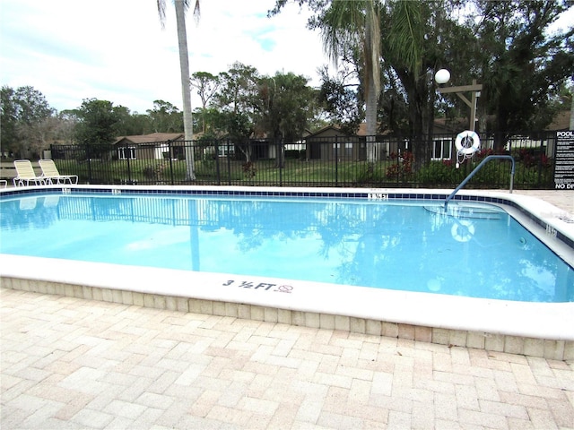 view of pool