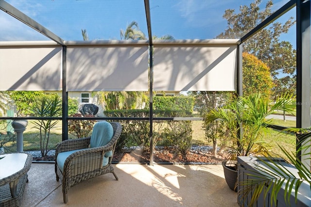 view of sunroom