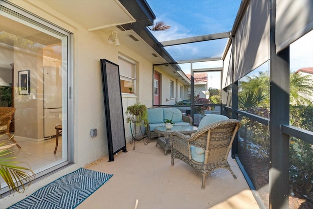 view of sunroom / solarium