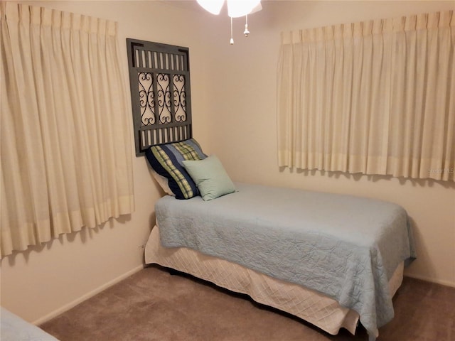 bedroom with carpet floors