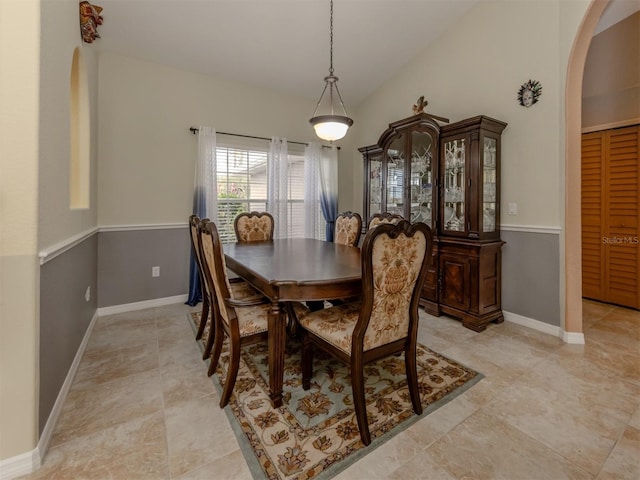 view of dining area