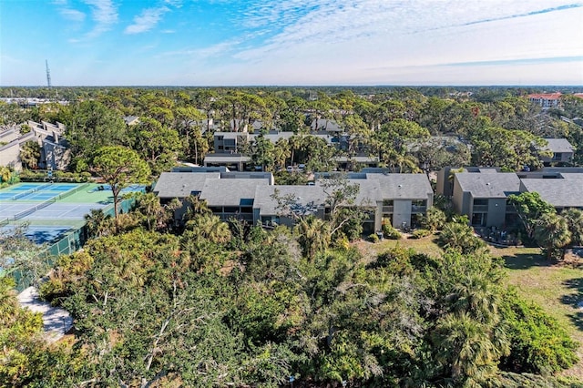 drone / aerial view with a residential view