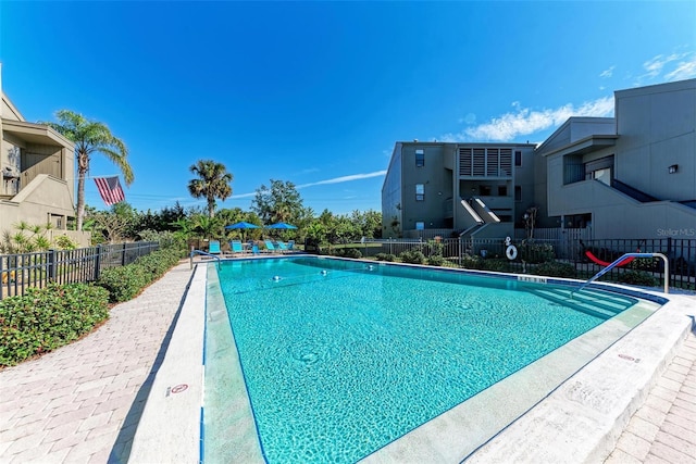 pool with fence