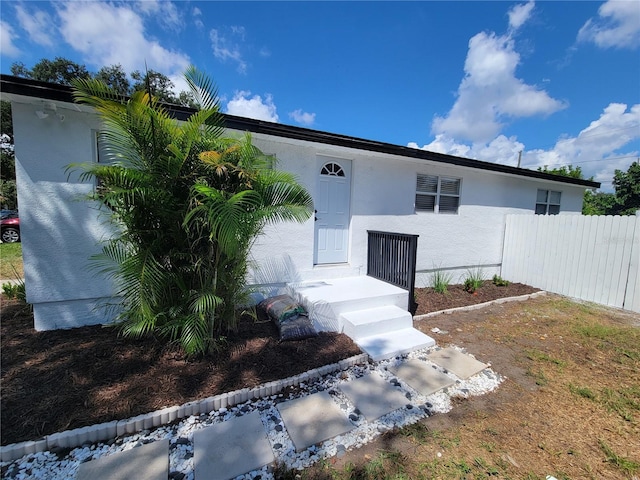 view of front of home