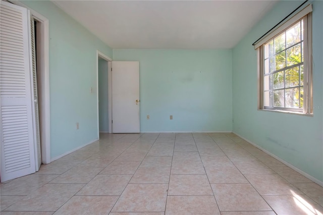 view of tiled empty room