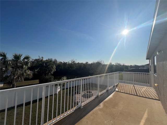 view of balcony