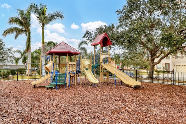 view of jungle gym