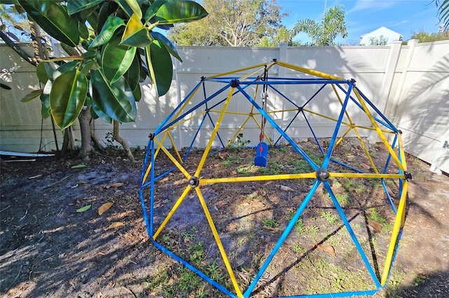 view of jungle gym