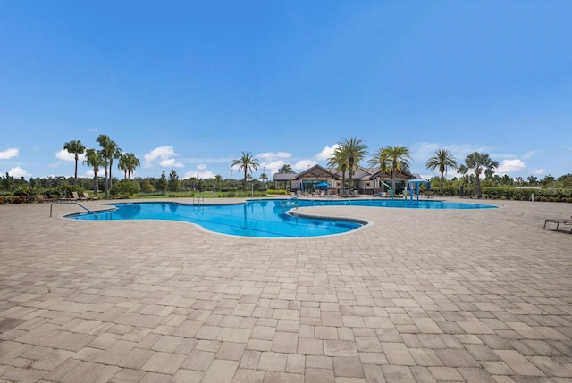 pool featuring a patio