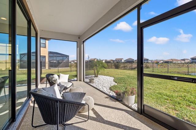 view of sunroom