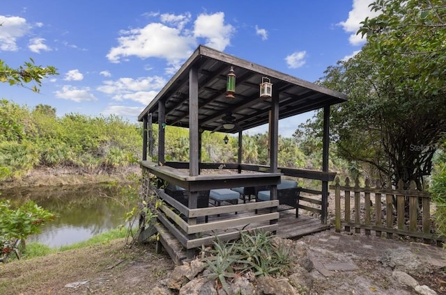 230 Salisbury St, Port Charlotte, FL 33954 - dock area featuring a water view