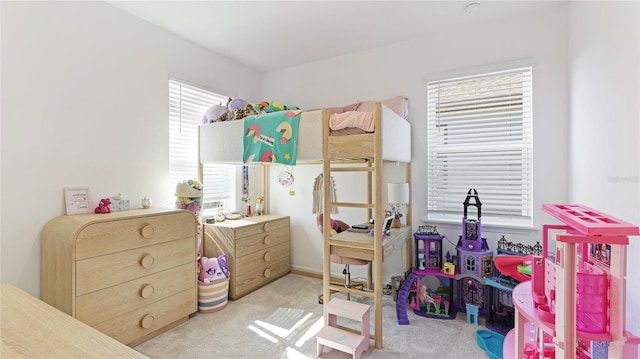 bedroom featuring carpet floors