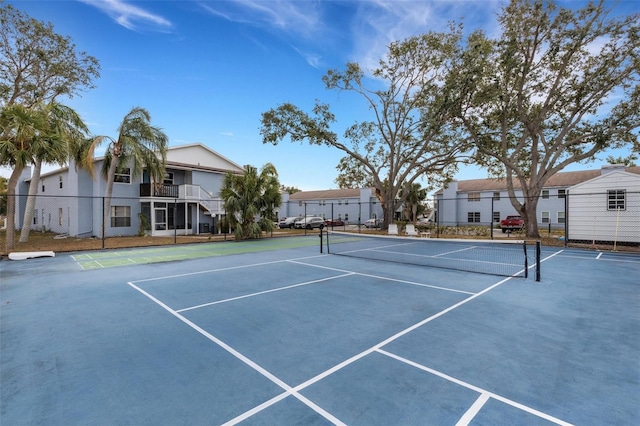 view of tennis court