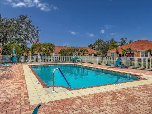 view of pool with a patio