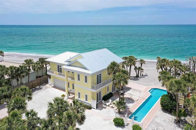 777 N Manasota Key Rd, Englewood, FL 34223 - view of subject property with extended coastline and a pool