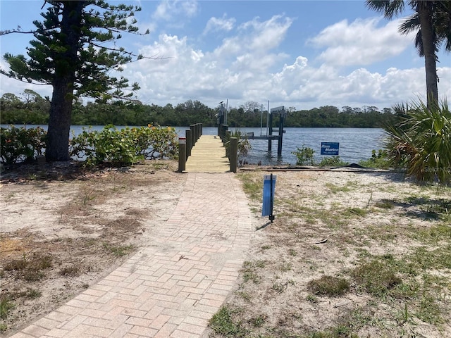 777 N Manasota Key Rd, Englewood, FL 34223 - dock area featuring a water view