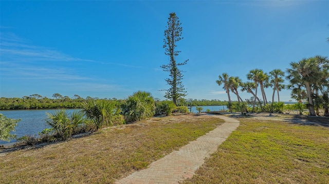 777 N Manasota Key Rd, Englewood, FL 34223 - view of community with a water view and a lawn