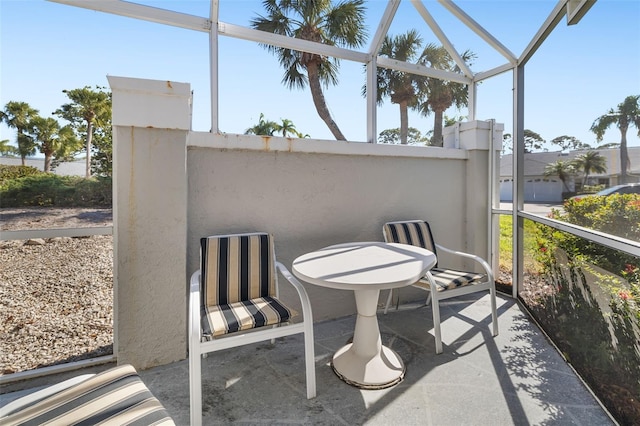 view of sunroom