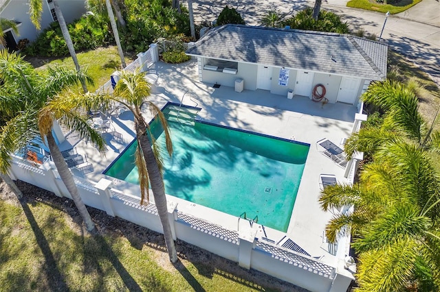 birds eye view of property