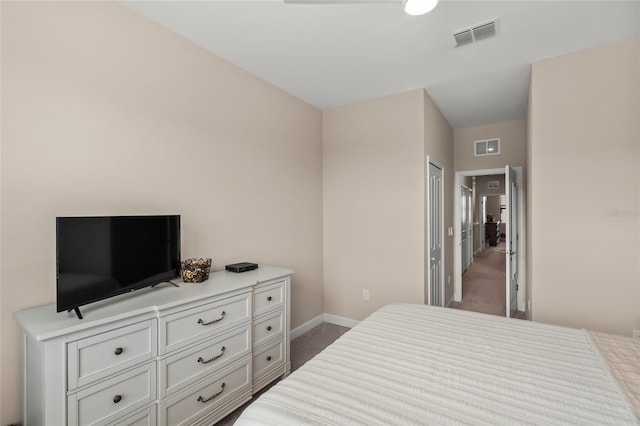 bedroom featuring a closet