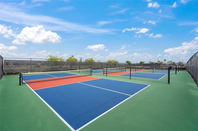 view of tennis court