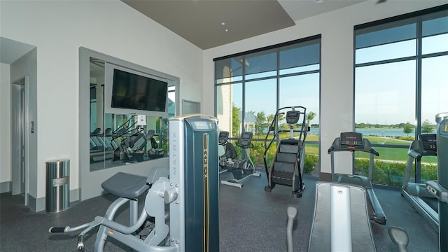 view of exercise room