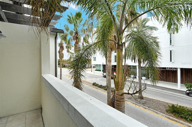 view of balcony