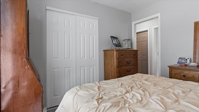 bedroom featuring a closet