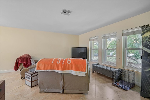 view of tiled bedroom