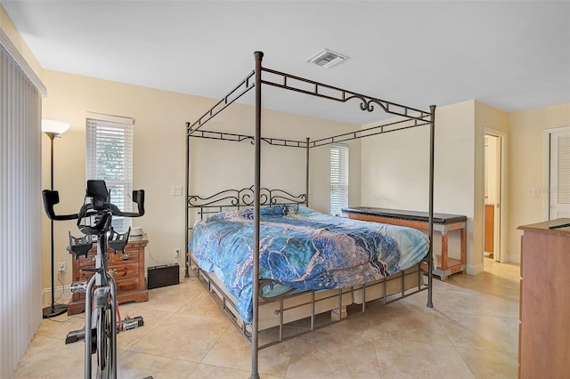 view of tiled bedroom