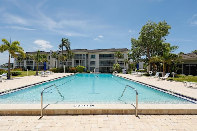 pool featuring a patio