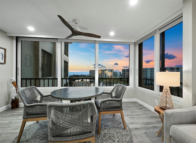 view of sunroom / solarium