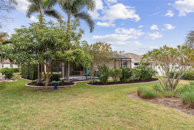 exterior space with a lanai