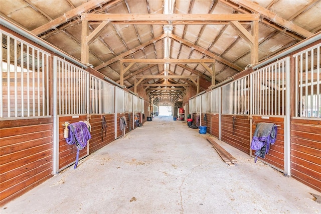 view of horse barn