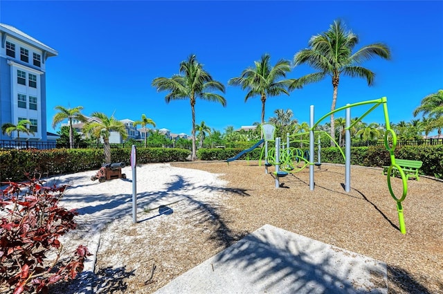 view of play area