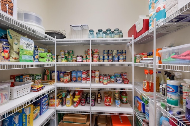 view of pantry