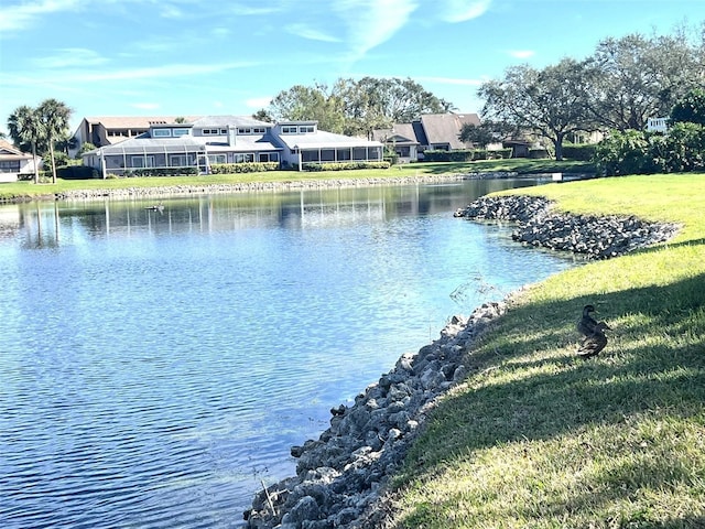 view of water feature